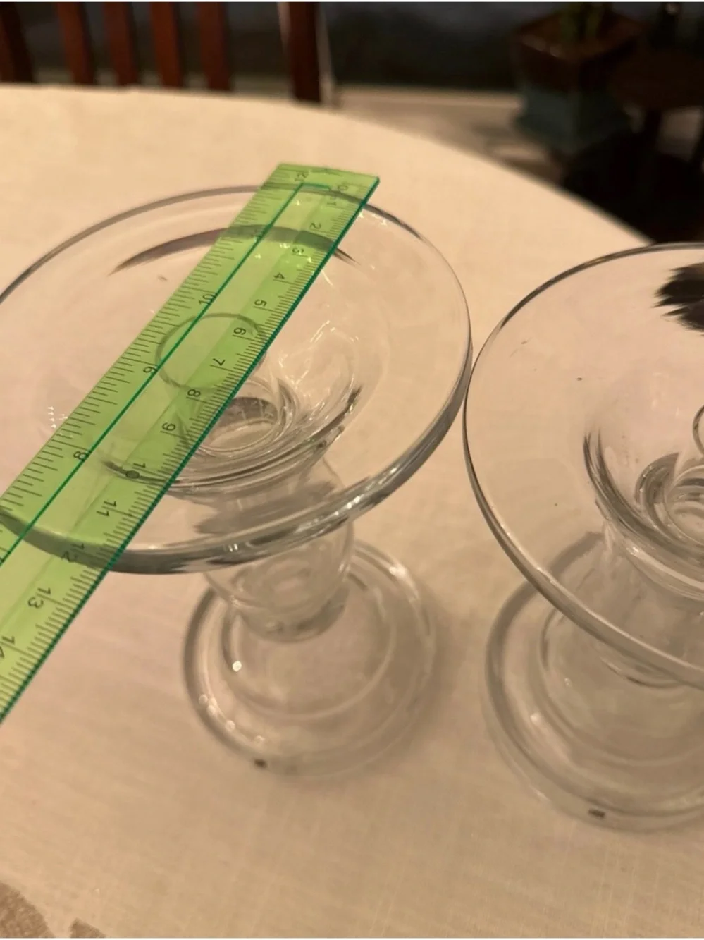 JM Handmade Glass Made in Portugal Candle Holder set